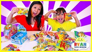 Japanese Snacks and Candy taste test with Ryan!!!