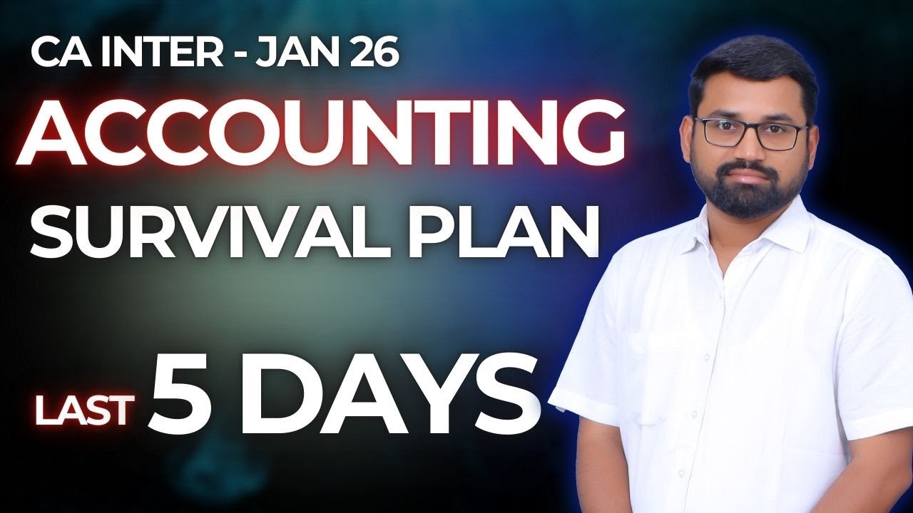Accounting 5 Days Planner | CA Inter Advanced Accounting Last 5 Days ...