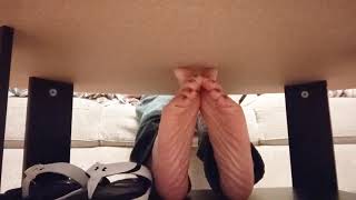 Soles in Your Face Under the Table