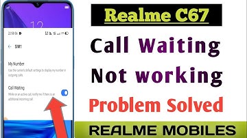 Realme C67 call waiting not working।। call waiting setting ।।