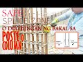 Tamang dugtungan ng bakal sa poste  basic rules for lapping in column safe splice zone  lap length