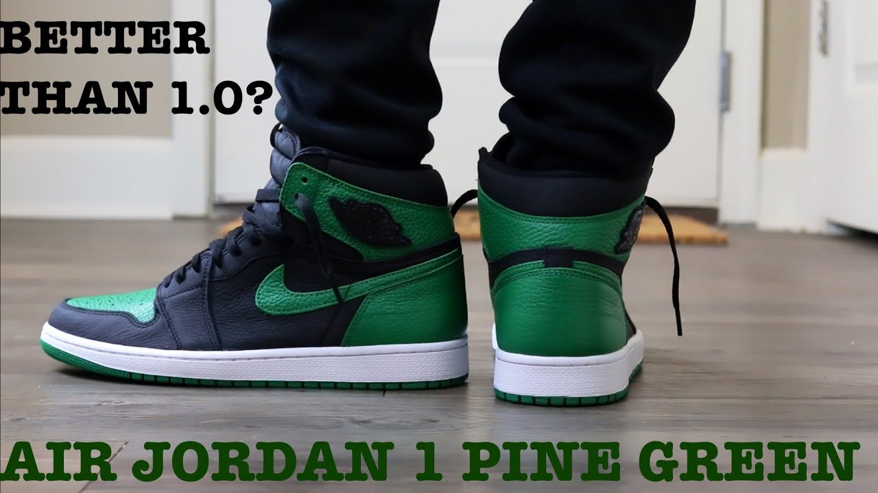 jordan 1 pine green 2.0 on feet