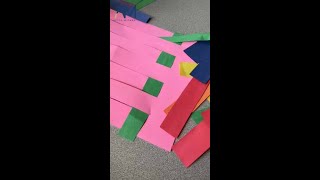 Preschool Craft: Paper Weaving #shorts