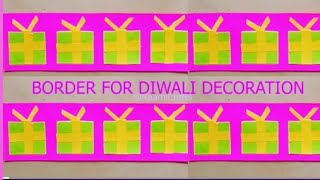 Border Making Ideas with Paper | Easy Soft Board Borders |  DIY Unique board borders for Diwali screenshot 4