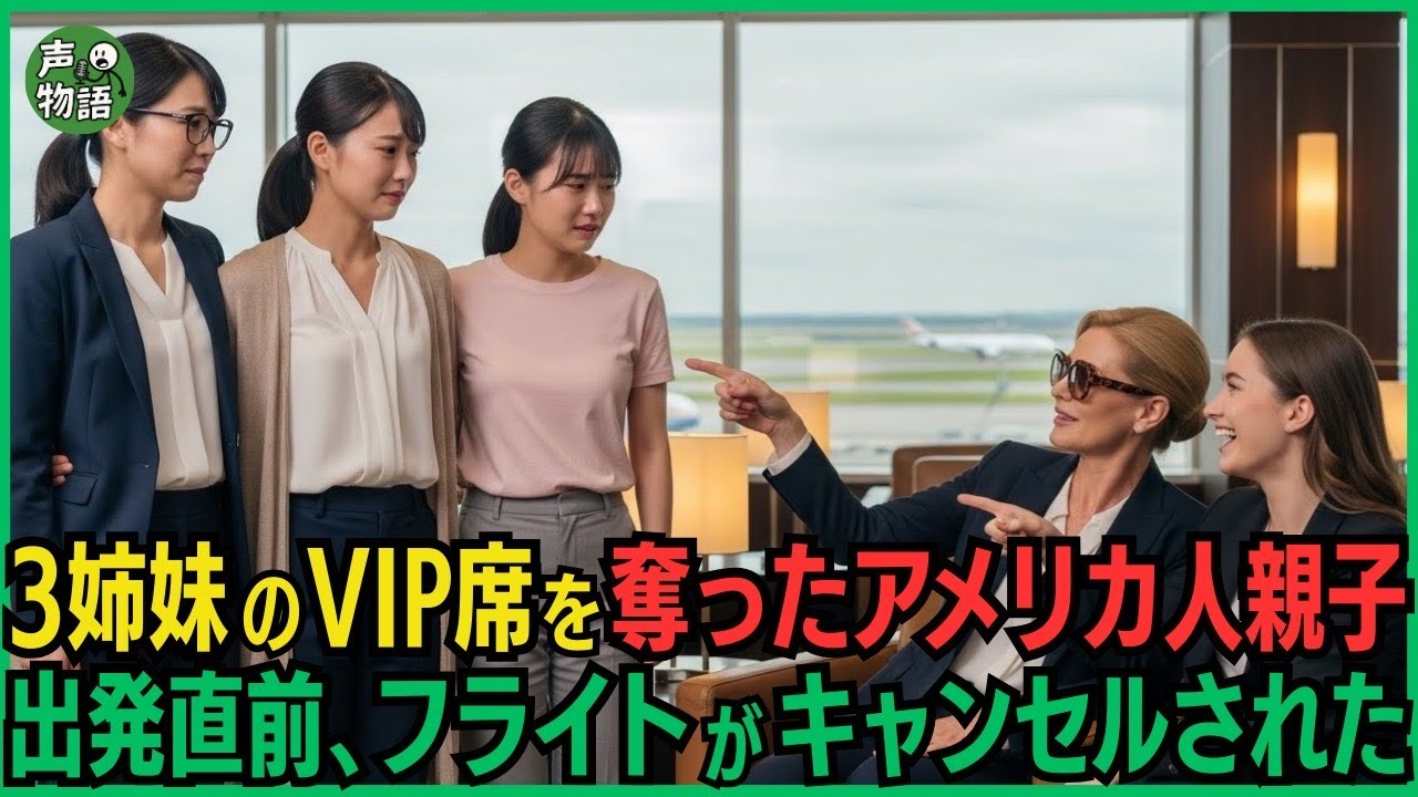 日本人3姉妹のファーストクラス席を奪ったアメリカ人親子。出発直前、ある人物の電話1本でフライトがキャンセルされた