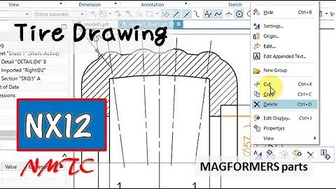 SIEMENS NX12 Drawing Tutorial MAGFORMERS RC