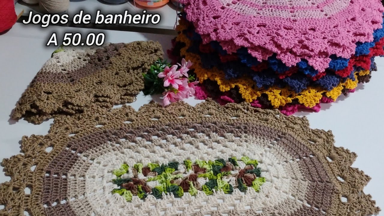 Produção de 8 jogos de lavabo no atacado para revenda/ 8 combinações lindas #revendasdabia 