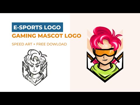 How To Design an E-sports/Gaming Mascot Logo | Speed Art in Adobe Illustrator