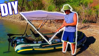 Seahawk 4 Inflatable Boat  “Bimini Top” by Mr Fred’s DIY Garage School 6,392 views 9 months ago 4 minutes, 55 seconds