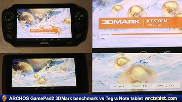 ARCHOS GamePad 2 3DMark benchmark vs Tegra Note (part 2/2)