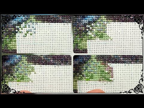 Процесс вышивки крестом🪡//Cross-stitch