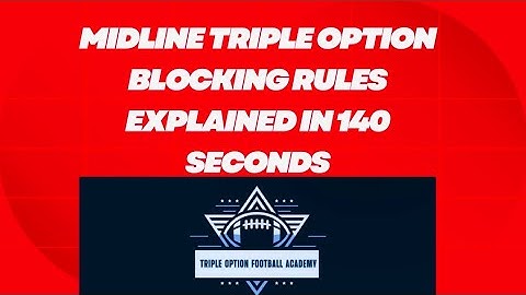 Midline Triple Option Blocking Rules Explained in 140 Seconds #flexbone #airforcefootball #coaching