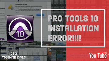 🎚🎛 Pro Tools 10 installation error fix for OS X Yosemite 🎚🎛