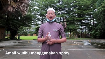 Tutorial wudhu menggunakan spray