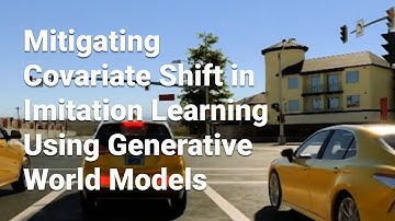 Mitigating Covariate Shift in Imitation Learning for AV Using Latent Space Generative World Models