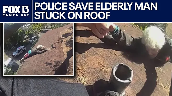 Tampa police rescue 86-year-old who got stuck on roof