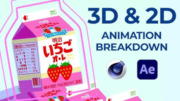 Milk Box Breakdown - 2D animation in Cinema 4D