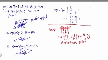 Volume of a Parallelepiped in 3-d