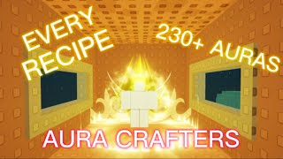 every recipe in “Aura Crafters” (230+ auras)