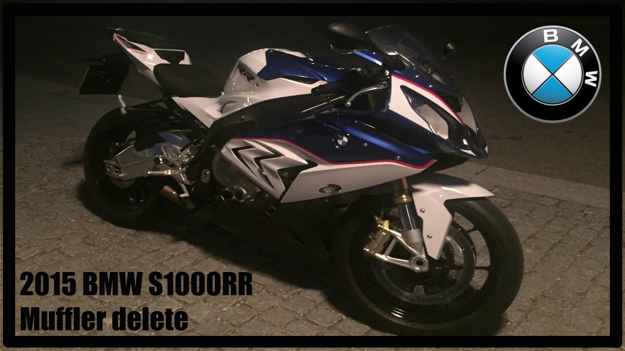 2015 BMW S1000RR Exhaust Muffler delete Sound test (valve disconnect