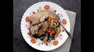 Famous Andrew Zimmern Cooks: Roast Leg of Lamb Wealth
