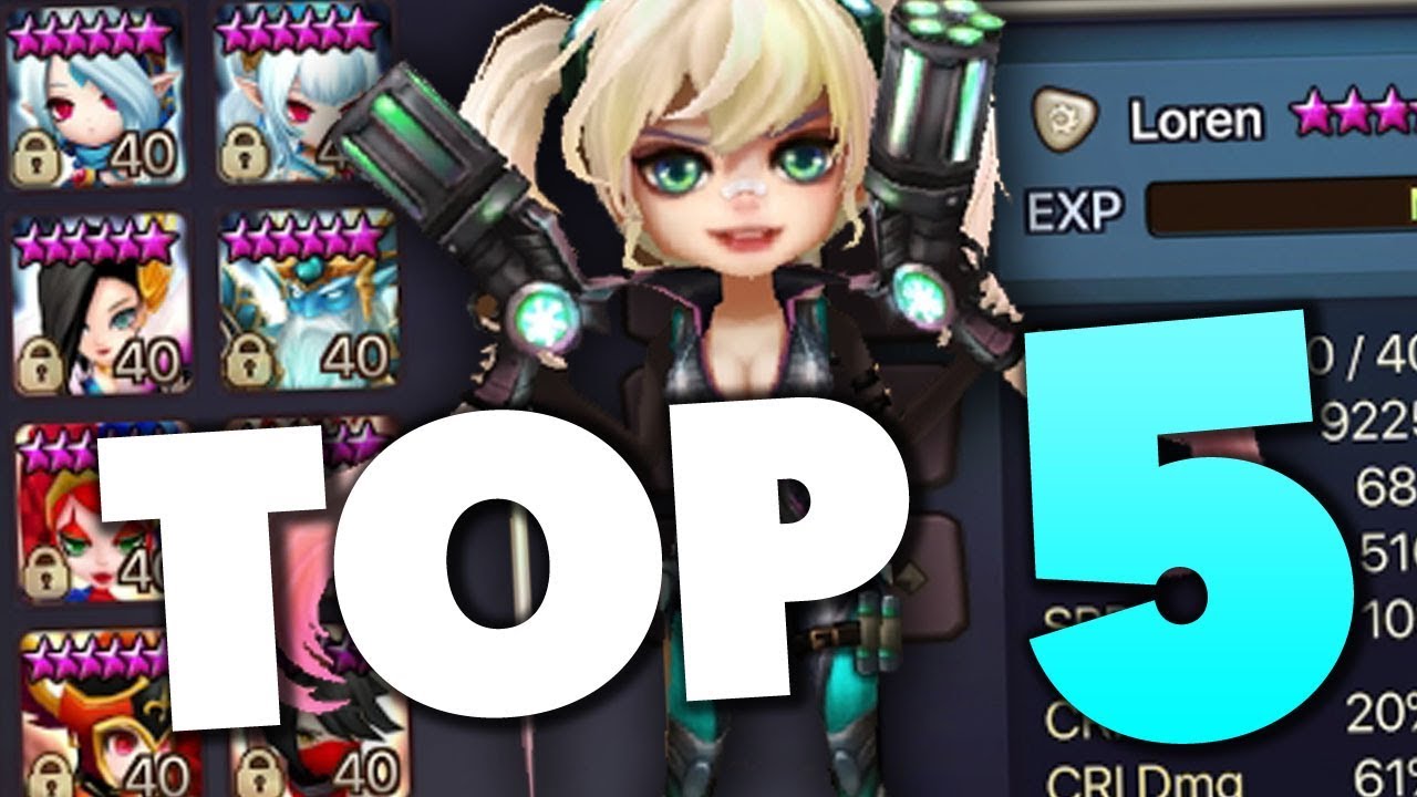 TOP 5 F2P / OBTAINABLE MONSTERS FOR NEW RTA PLAYERS SUMMONERS WAR YouTube