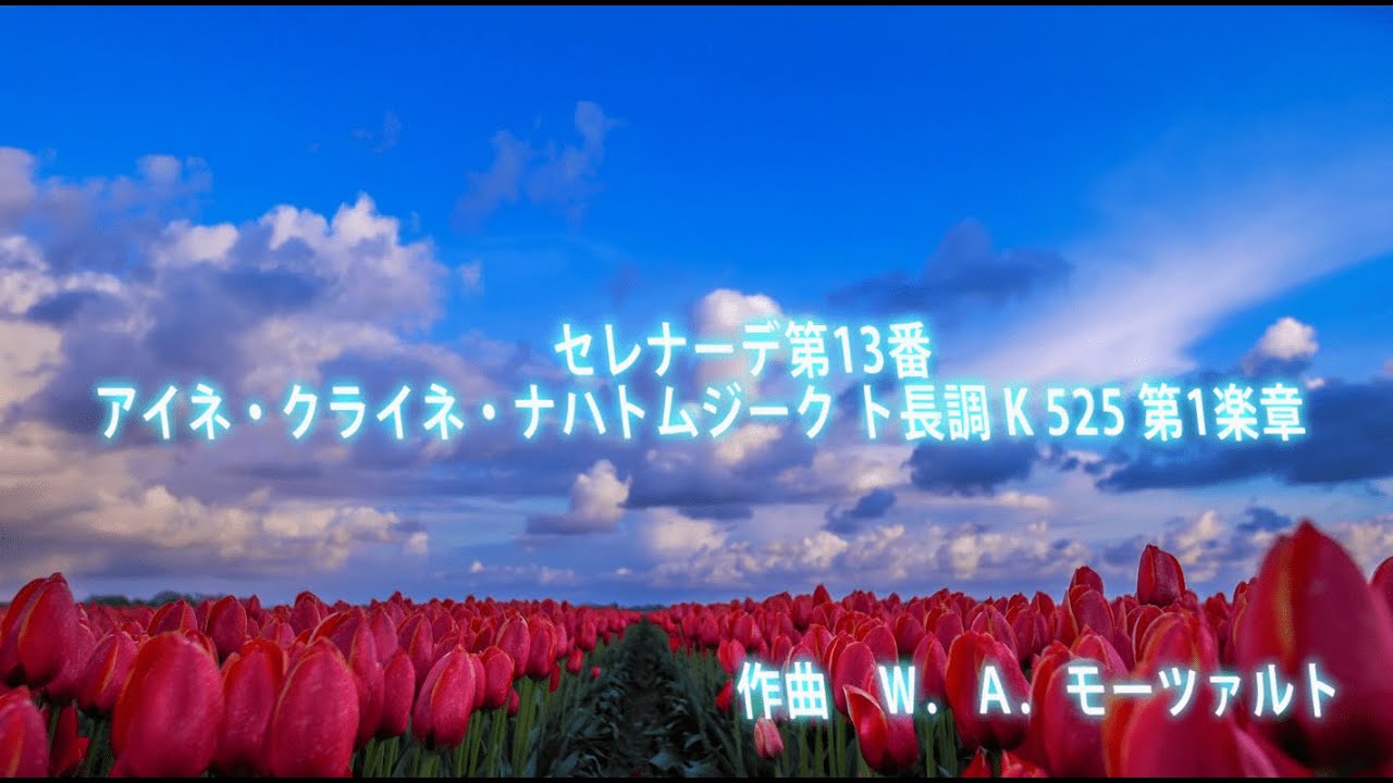 モーツァルト セレナーデ第13番 アイネ クライネ ナハトムジーク ト長調 K 525 第1楽章 Youtube