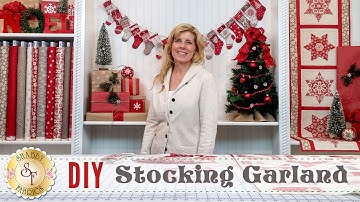 DIY Stocking Advent Garland & Christmas Place Settings | a Shabby Fabrics Sewing Tutorial
