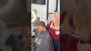 Subscribe for more 😇❤️ #barber #fem #female #skinfade #fade #taper #afo #love #hair #lineups