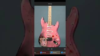 Hello Kitty Gets Beat up Guitar
