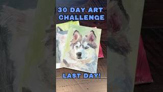 Husky 1 Hour Painting - The Final Piece Of My 1 Month Painting Challenge