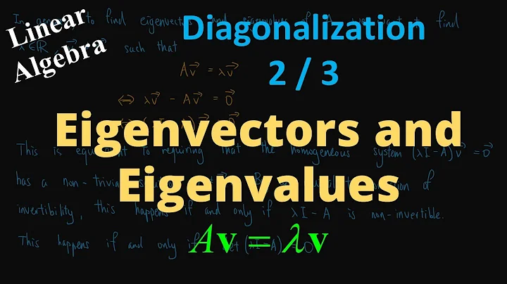 Eigenvectors and Eigenvalues | Motivation for their definitions