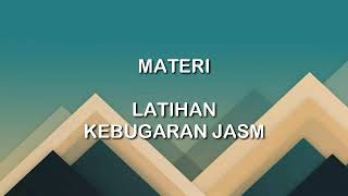 Pembelajaran PJOK kelas 5 materi tentang kebugaran jasmani Pembelajaran PJOK kelas 5 materi tentang kebugaran jasmani