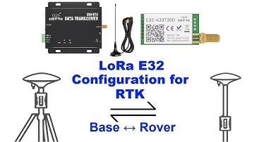 Cấu hình LoRa E32 cho RTK Base - Rover