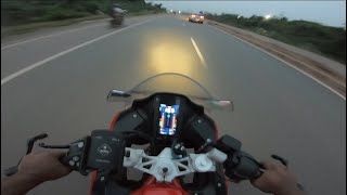 This is why ABS is needed , Hard braking at 163km/hr TVS apache RR310