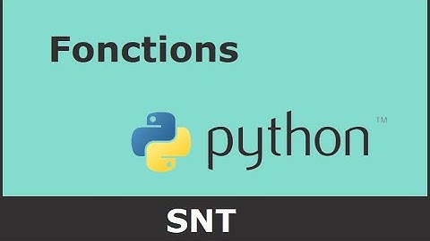Fonctions Python