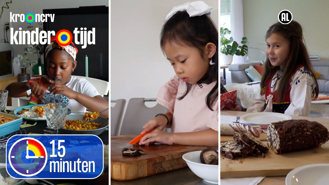 TOP 3 SMULLEN: Pastei, rijstcake of chocolade salami | 15 minuten | Kindertijd KRO-NCRV