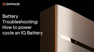 How to power cycle an IQ Battery