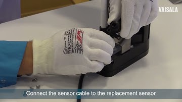 Vaisala Mobile Detector MD30 Support Video - Replacing Surface Temperature Sensor