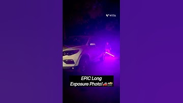 EPIC Long Exposure Photo With A Car 🚗⚡️#photography #photo