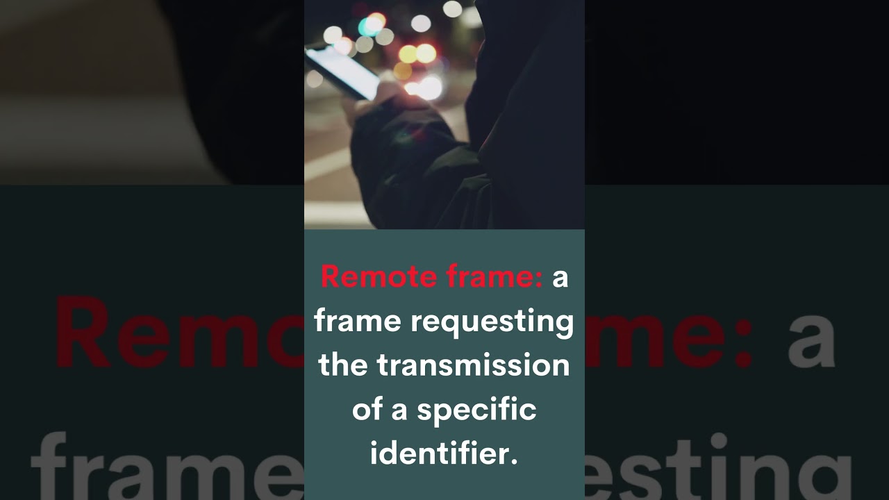 What are types of CAN Frames | CAN Frame Types 