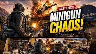 GTA 5 - The Paleto Score Heavy Armor &amp; Minigun Chaos!