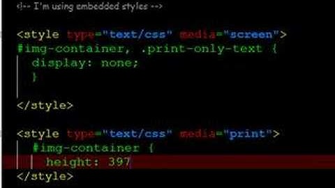 Display Images on Print Only