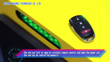 Automatic parking barrier gate for parking lot