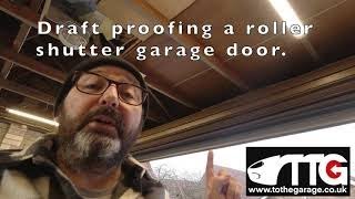 Quick way to draft proof your roller shutter style garage doors