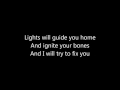 Download Lagu Coldplay-Fix You lirik