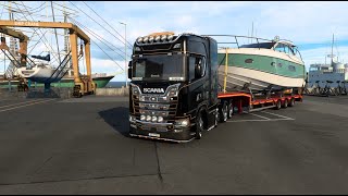 Montenegro to Croatia ⛵ Yacht Queen Delivery - Scania | ETS 2 Promods | Logitech G29 | PXN V900