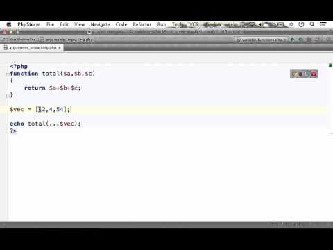 Arguments Unpacking in PHP 5.6