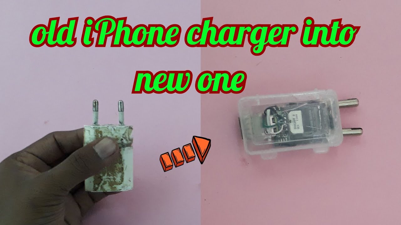 How to convert old iPhone charger into new one YouTube