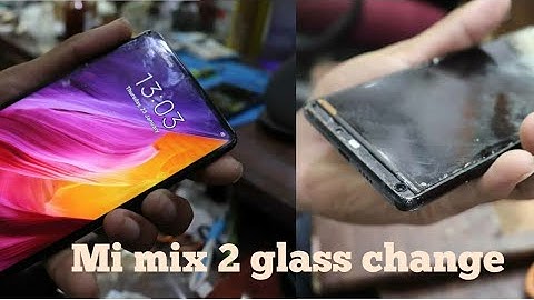 How to change Mi mix 2 broken glass | without mobile open glass replacement